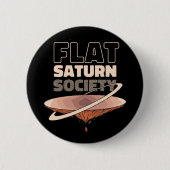 Flat Saturn Society - Wissenschaftsdesign Button (Vorderseite)