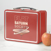 Flat Saturn Society - Wissenschaftsdesign Metall Brotdose (Beispiel)