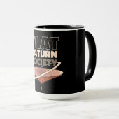 Flat Saturn Society - Wissenschaftsdesign Tasse (VorderseiteRechts)