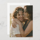 Flat Save The Date Card (Vorne/Hinten)