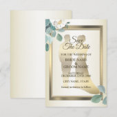 Flat Save The Date Card (Vorne/Hinten)