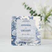 Flat Save The Date Card (Stehend Vorderseite)