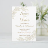 Flat Save The Date Card (Stehend Vorderseite)