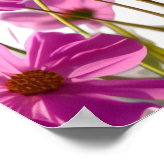 Flat Save The Date Card Poster (Ecke)