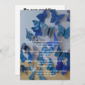 Flat Save The Date Card Wedding  (Vorne/Hinten)