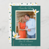 Flat Save the Date-Karte des grünen Fotos Hunter Save The Date (Vorne/Hinten)