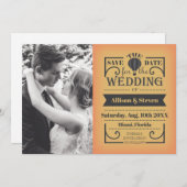 Flat Save the Date Wedding Card (Vorne/Hinten)