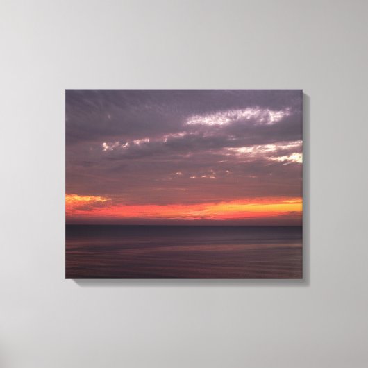 Flat Sea & Red Sky Leinwanddruck (Vorderseite)