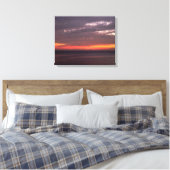 Flat Sea & Red Sky Leinwanddruck (Insitu (Schlafzimmer))