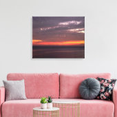 Flat Sea & Red Sky Leinwanddruck (Insitu (Wohnzimmer))