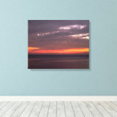 Flat Sea & Red Sky Leinwanddruck (Insitu (Holzboden))