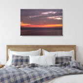 Flat Sea & Red Sky Leinwanddruck (Insitu (Schlafzimmer))