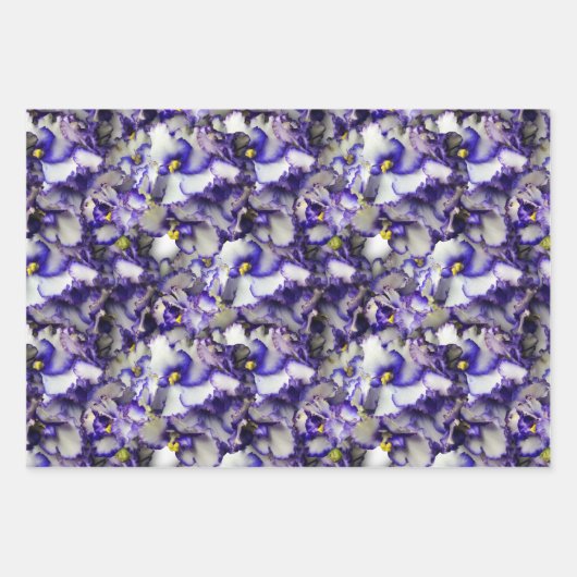 Flat Sheet-Set von 3 Geschenkpapier Set (Vorderseite)