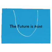 Flat Sky Blue Background for Web & Print Große Geschenktüte (Rückseite)