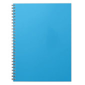 Flat Sky Blue Background for Web & Print Notizblock (Vorderseite)