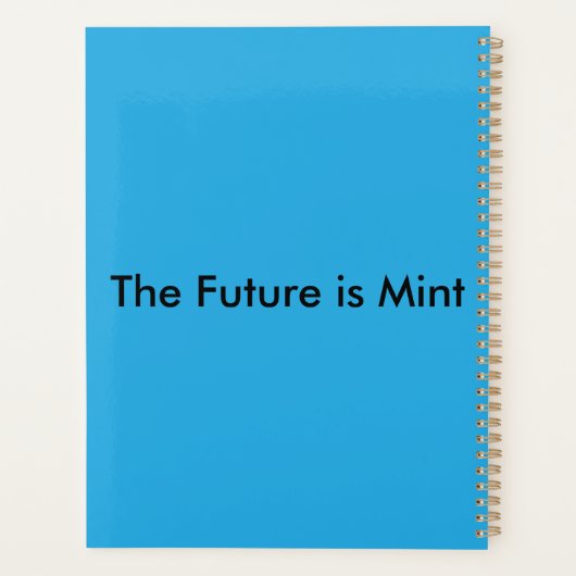 Flat Sky Blue Background for Web & Print Planer (Rückseite)