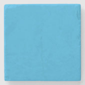 Flat Sky Blue Background for Web & Print Steinuntersetzer (Vorderseite)