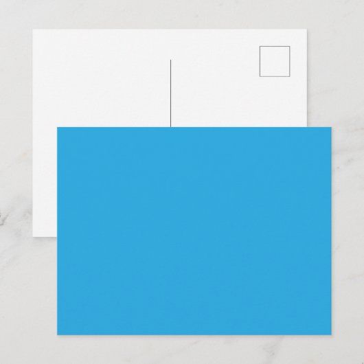 Flat Sky Blue Background für Web & Print Einladungspostkarte (Vorne/Hinten)