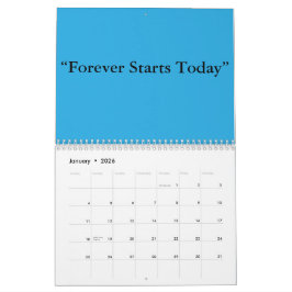 Flat Sky Blue Background – Wedding Texture Kalender