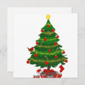 Flat Square Weihnachtskarte Feiertagskarte (Vorne/Hinten)