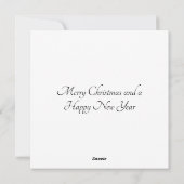 Flat Square Weihnachtskarte Feiertagskarte (Rückseite)