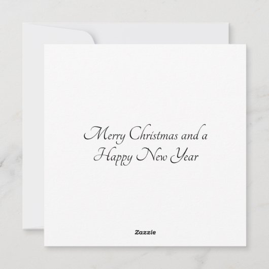 Flat Square Weihnachtskarte Feiertagskarte (Rückseite)