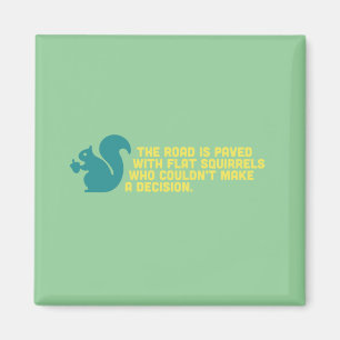 Flat Squirrels Magnet