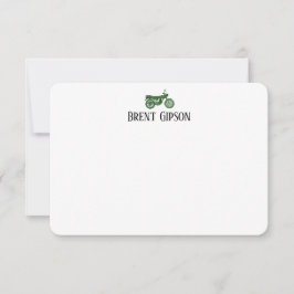 Flat Stationary Note Card Mitteilungskarte