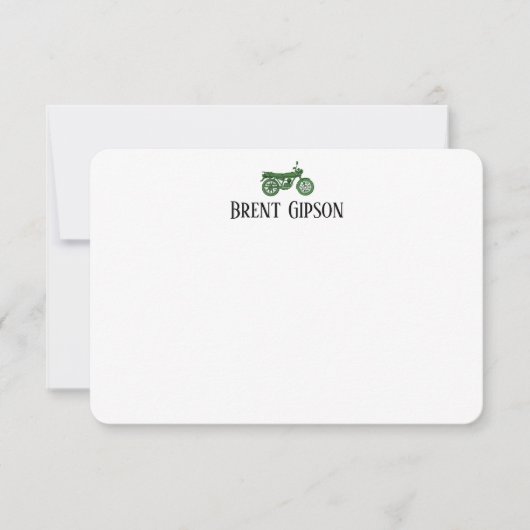 Flat Stationary Note Card Mitteilungskarte (Vorderseite)