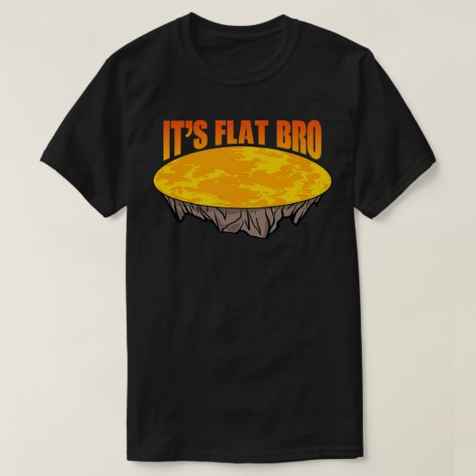 Flat Sun Gift Funny Flat Earth Lover Men Flat Sun T-Shirt (Design vorne)