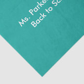 Flat Teal Background – Back-to-School Texture Seidenpapier (Ausschnitt)