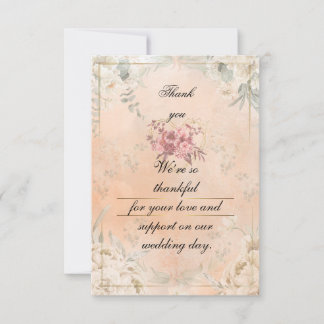 Flat Thank You Card Dankeskarte