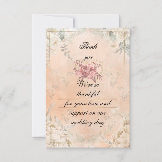 Flat Thank You Card Dankeskarte (Vorderseite)