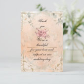 Flat Thank You Card Dankeskarte (Stehend Vorderseite)