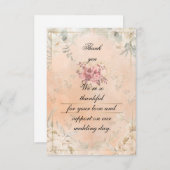 Flat Thank You Card Dankeskarte (Vorne/Hinten)