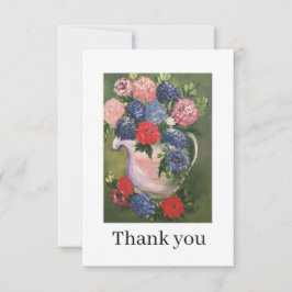Flat Thank You Card Dankeskarte