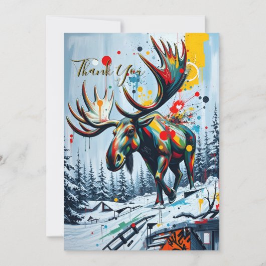 Flat Thank You Card Dankeskarte (Vorderseite)