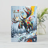 Flat Thank You Card Dankeskarte (Stehend Vorderseite)