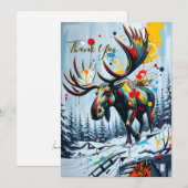 Flat Thank You Card Dankeskarte (Vorne/Hinten)