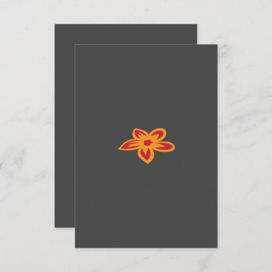 Flat Thank You Card Dankeskarte (Vorne/Hinten)