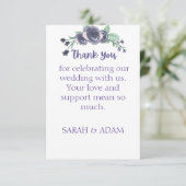 Flat Thank You Card Dankeskarte (Stehend Vorderseite)