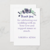 Flat Thank You Card Dankeskarte (Vorne/Hinten)