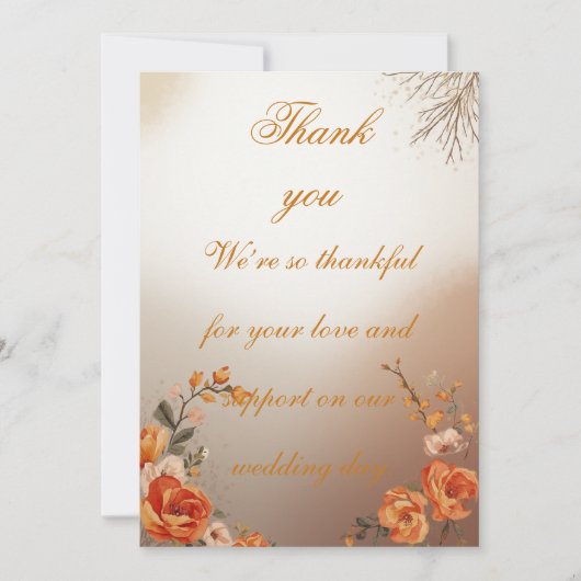 Flat Thank You Card Dankeskarte (Vorderseite)