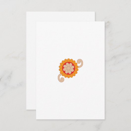 Flat Thank You Card Dankeskarte (Vorne/Hinten)