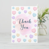 Flat Thank You Card Dankeskarte (Stehend Vorderseite)