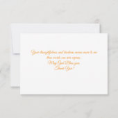 Flat Thank You Card Dankeskarte (Rückseite)