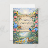 Flat Thank You Card Dankeskarte (Vorne/Hinten)