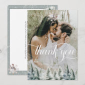 Flat Thank You Card Dankeskarte (Vorne/Hinten)