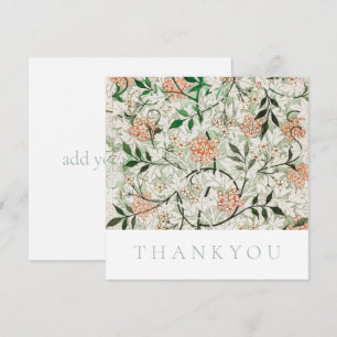 FLAT THANKYOU CARD : WILLIAM MORRIS : JASMINE DANKESKARTE