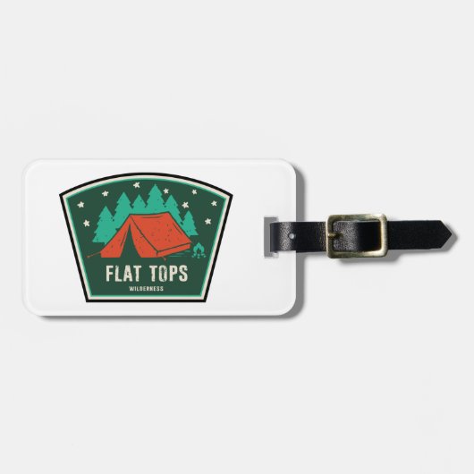 Flat Tops Wilderness Colorado Camping Gepäckanhänger (Vorderseite horizontal)